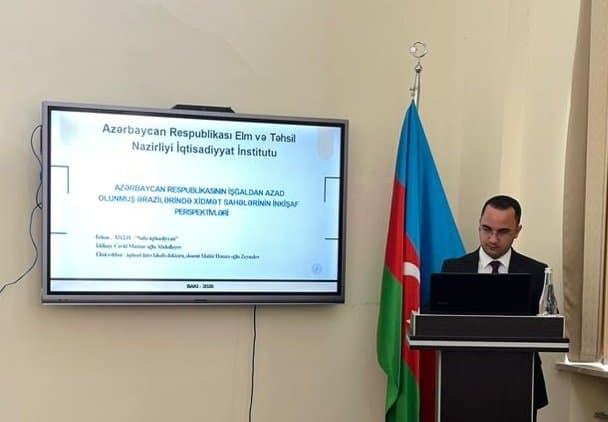 “Azərbaycan Respublikasının işğaldan azad olunmuş ərazilərində xidmət sahələrinin inkişaf perspektivləri” mövzusunda dissertasiya işi müdafiə edilib 2