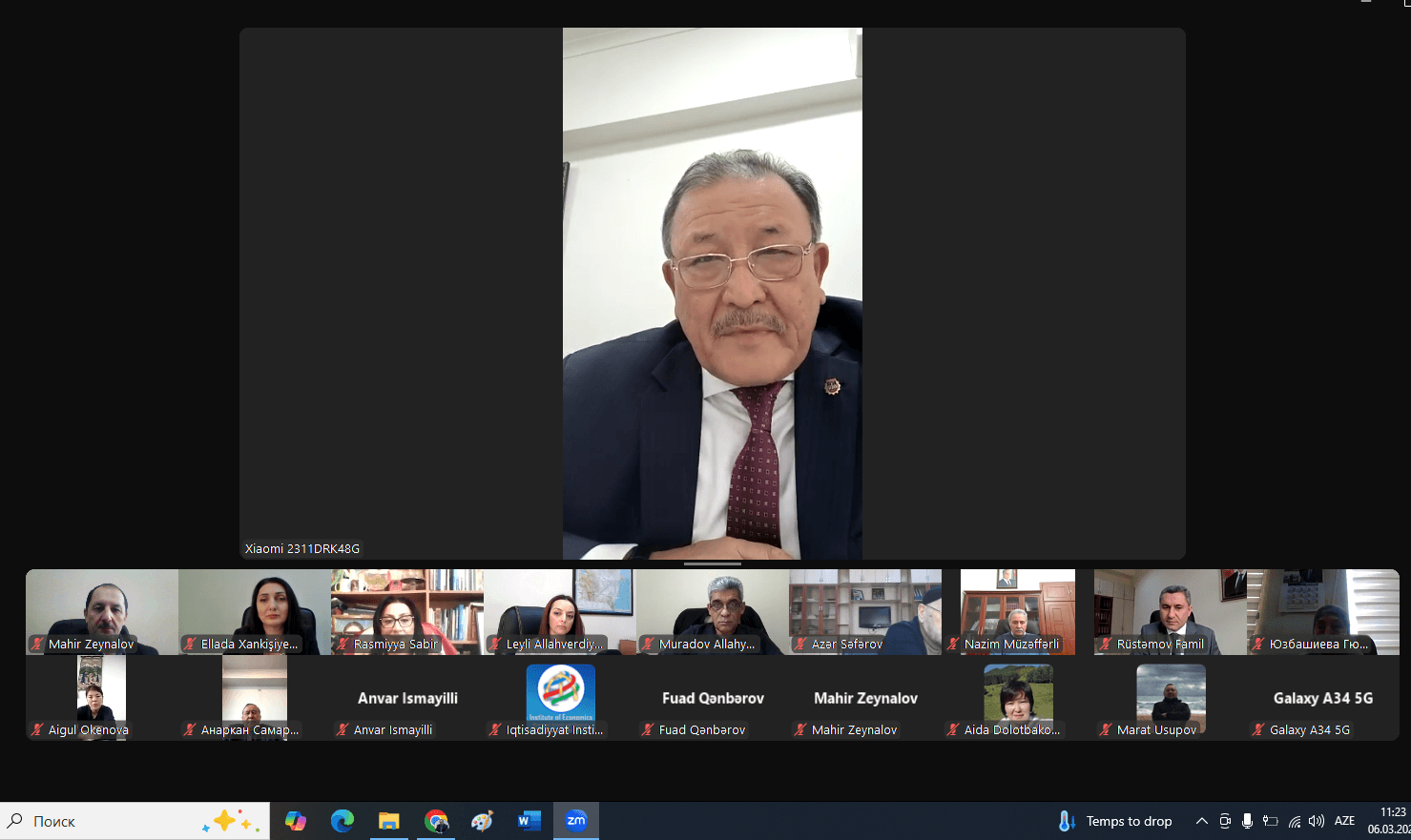 ETN İqtisadiyyat İnstitutu ilə Qırğızıstan İqtisad Universitetinin İqtisadiyyat İnstitutu arasında onlayn formatda görüş keçirilib 4