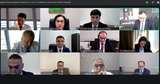 İqtisadiyyat İnstitutunun şöbə müdiri işçi qrupunun iclasında iştirak edib