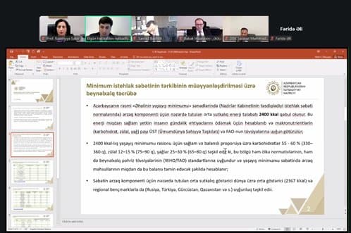 İqtisadiyyat İnstitutunun şöbə müdiri işçi qrupunun iclasında iştirak edib 2